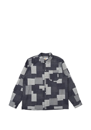 Naked and Famous True jacquard-patterned shirt - Grey