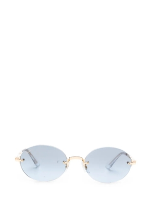 Ray-Ban x A$AP Rocky oval-frame sunglasses - Gold