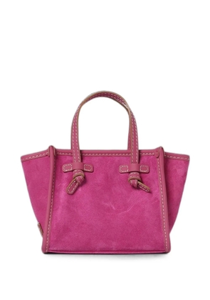 GIANNI CHIARINI small Miss Marcella suede tote bag - Pink