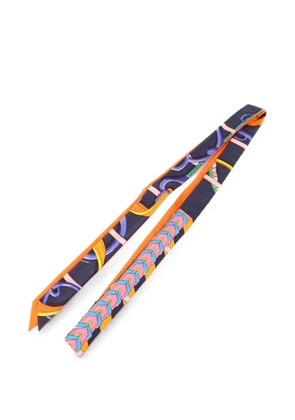 Hermès Pre-Owned Twillon printed scarf - Blue