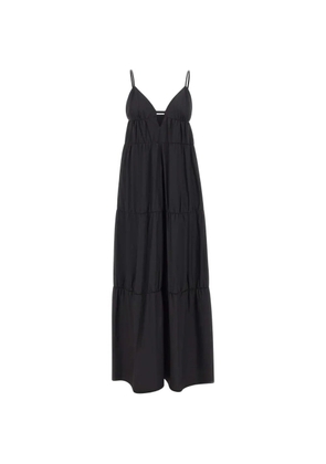kaos tiered V-neck maxi dress - Black