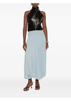 Abadia Suri pleated midi skirt - Blue