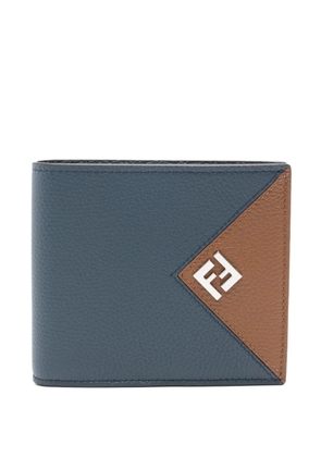 FENDI FF logo bi-fold wallet - Blue