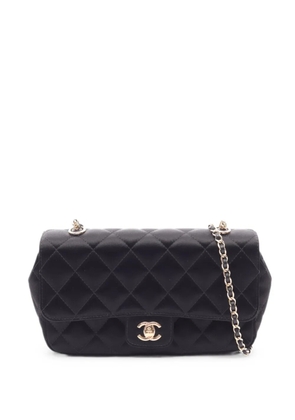 CHANEL Pre-Owned 2015-2016 Matelassé chain shoulder bag - Black