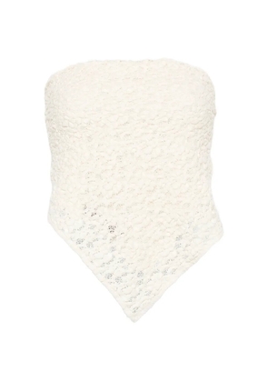 Enza Costa lace-construction top - Neutrals