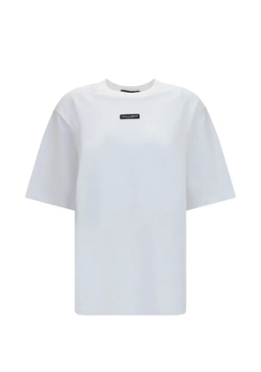 Dolce & Gabbana logo-patch T-shirt - White