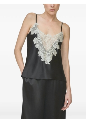 Rosie Assoulin Chicken-lace tank top - Black