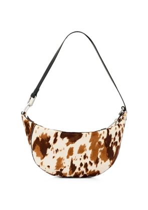AllSaints cow-print leather shoulder bag - Neutrals