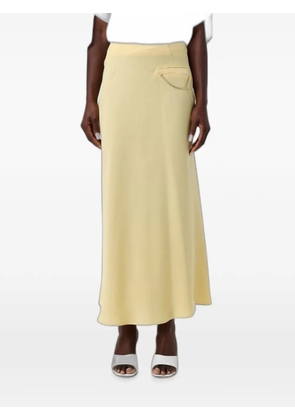 Armani Exchange crepe satin A-line maxi skirt - Neutrals