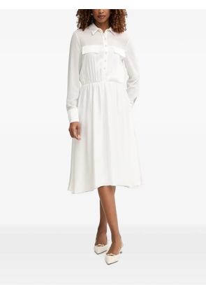 FRACOMINA button-up chest-pocket midi dress - White