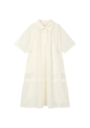 TOMBOY short-sleeved collared midi dress - Neutrals
