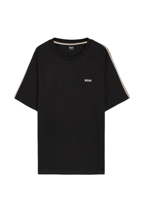 BOSS logo-print raglan-sleeve T-shirt - Black