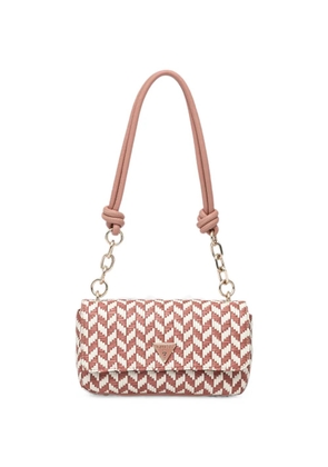 GUESS USA Tessi woven chain-link shoulder bag - Pink