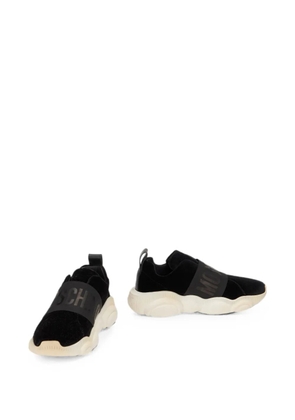 Moschino Teddy velvet sneakers - Black