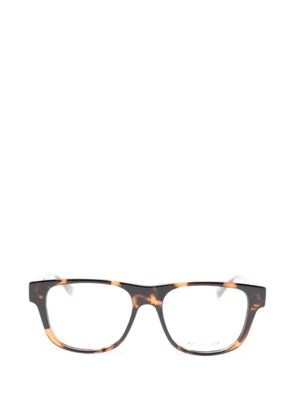 Gucci Eyewear tortoiseshell-effect square-frame glasses - Brown