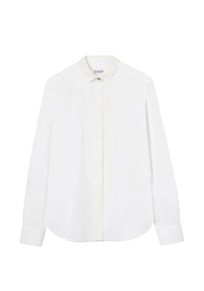 Burberry classic-fit grosgrain-trim cotton shirt - White