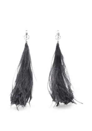 Jil Sander Pre-Owned 2010s feather earrings - Silver