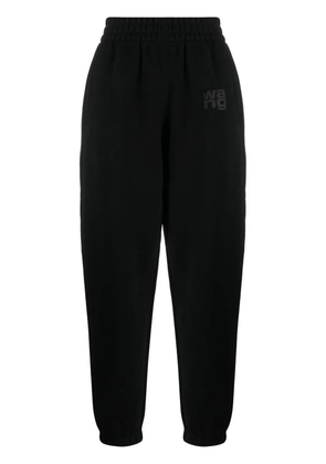 Alexander Wang logo-print tapered track pants - Black