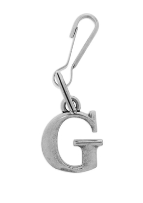 Balenciaga initial-charm keychain - Silver