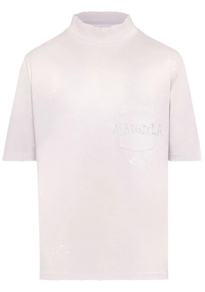Maison Margiela Handwritten cotton T-shirt - Purple