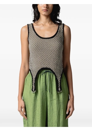 Muller Of Yoshiokubo Ripple strap-detail tank top - Black