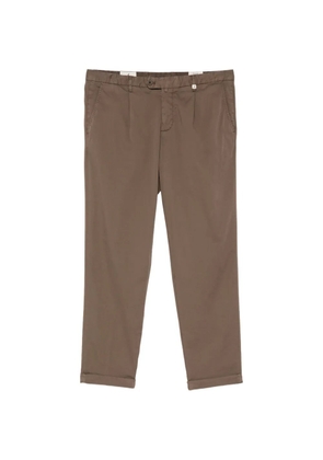 Myths pleated turn-up trousers - Brown