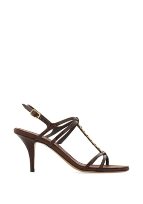 Ferragamo Vara chain T-strap sandals - Brown