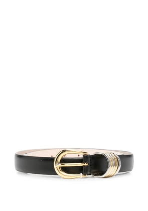 Déhanche Hollyhock Mix buckle belt - Black