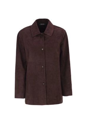 'S Max Mara panelled suede jacket - Red