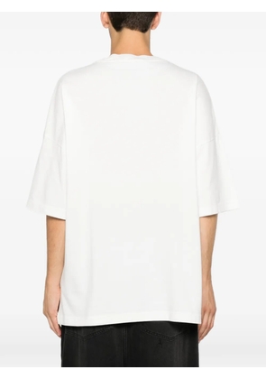 Palm Angels graphic-print rhinestone-embellished T-shirt - White