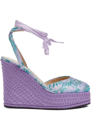 Markarian embroidered heeled espadrilles - Purple
