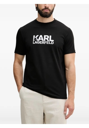 Karl Lagerfeld logo-print cotton T-shirt - Black