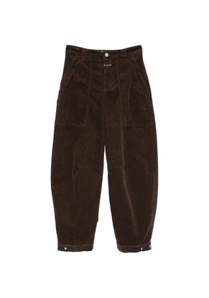 Closed Rhannon corduroy panelled trousers - Brown