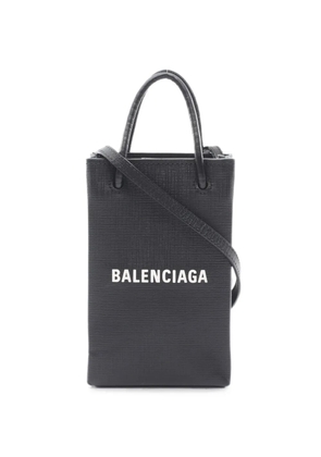 Balenciaga Pre-Owned 2000s logo-print phone-holder mini bag - Black