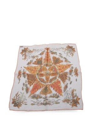 Hermès Pre-Owned 2010s Pythagore scarf - White