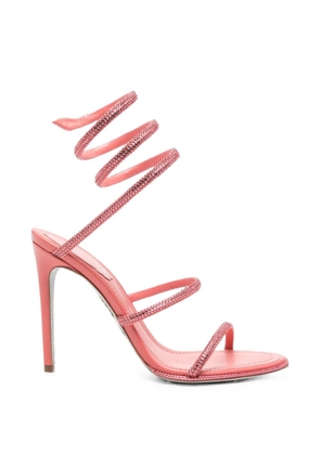 René Caovilla Cleo crystal-embellished sandals - Pink
