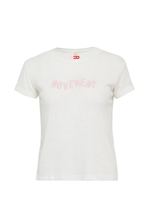 Rally Movement ribbed-knit T-shirt - Grey