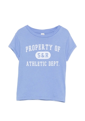 Sporty & Rich logo-print short-sleeved T-shirt - Blue