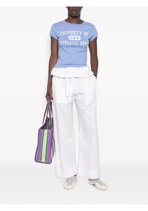 Sporty & Rich logo-print short-sleeved T-shirt - Blue