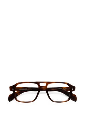 Cutler & Gross geometric-frame glasses - Brown