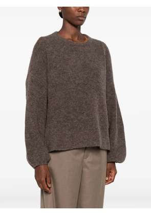 Gestuz Alpha balloon-sleeves sweater - Brown