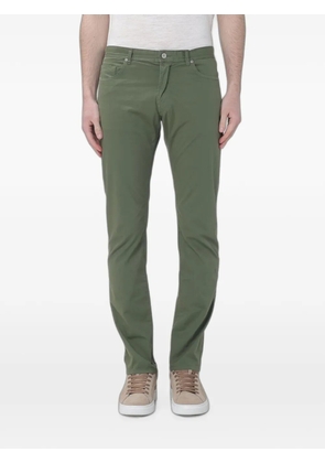 BROOKSFIELD slim-fit cotton trousers - Green