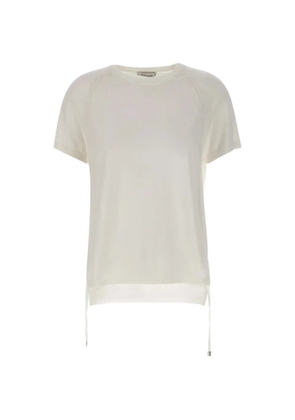 Kangra strap-detail raglan-sleeve T-shirt - Neutrals