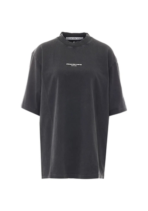 Alexander Wang logo-print oversized T-shirt - Black