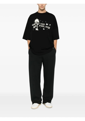 Palm Angels graphic-print drop-shoulder T-shirt - Black