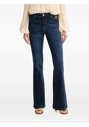 FRACOMINA logo-plaque flared jeans - Blue