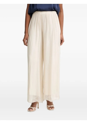 Haveone pleated palazzo pants - Neutrals