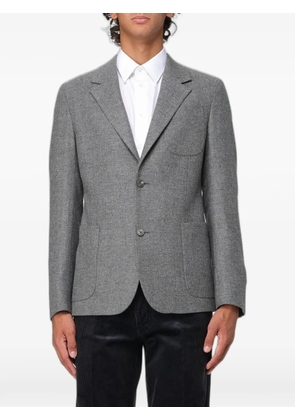 Emporio Armani single-breasted notch-lapels blazer - Grey