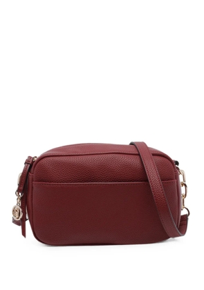 LIU JO medium logo-plaque grained-effect cross body bag - Red
