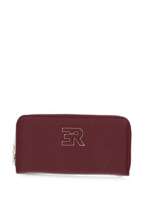 ERMANNO FIRENZE logo-plaque zip-around wallet - Red